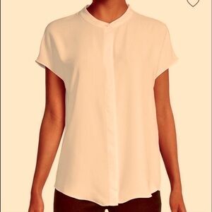 Pure Navy Button Front Top NWT